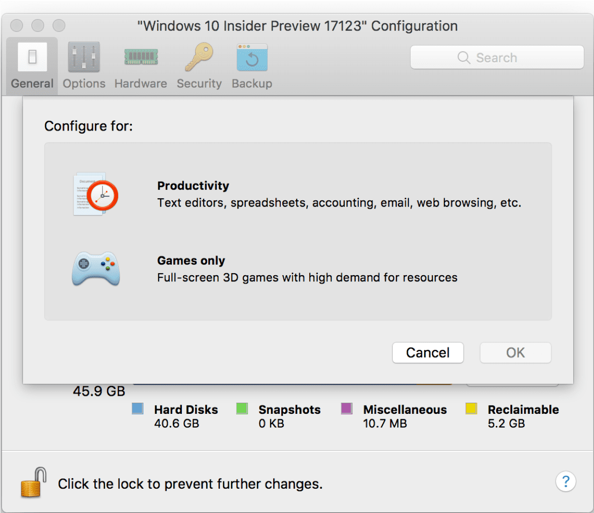 Parallels Desktop optimieren