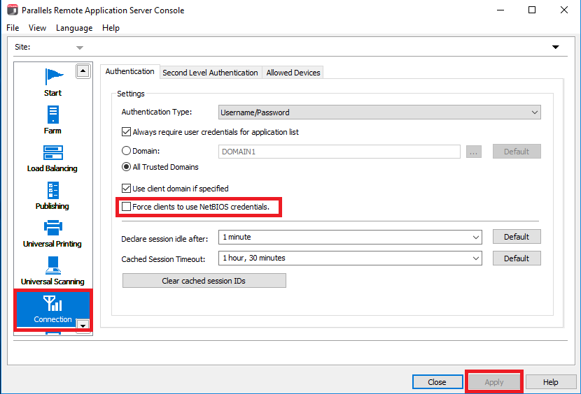 NetBIOS credentials NetBIOS credentials