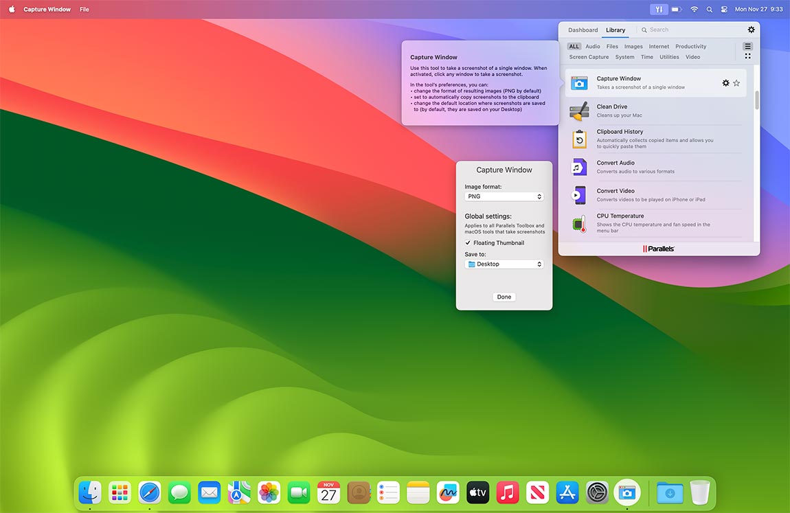 Capture Window screen