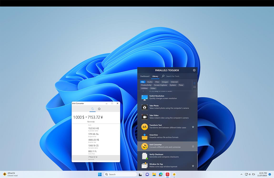 Unit Converter screen