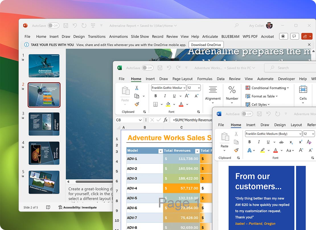 Run Microsoft Office apps on your Mac
