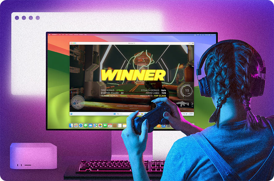 The power of your Mac’s hardware leveraged to create a virtual machine